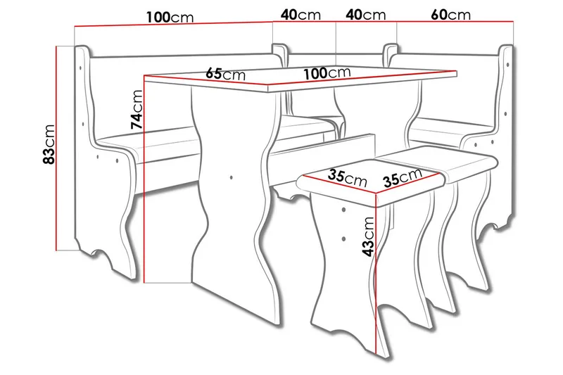 Thomas Köksmöblemang - Beige/Vit - Möbler - Matplats - Matgrupp & matbord med stolar