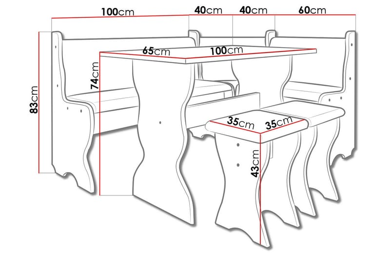 Thomas Köksmöblemang - Beige/Vit - Möbler - Matplats - Matgrupp & matbord med stolar
