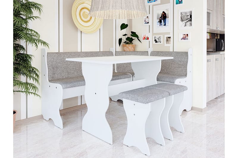 Thomas Köksskåp - Grå/Vit - Matgrupp & matbord med stolar