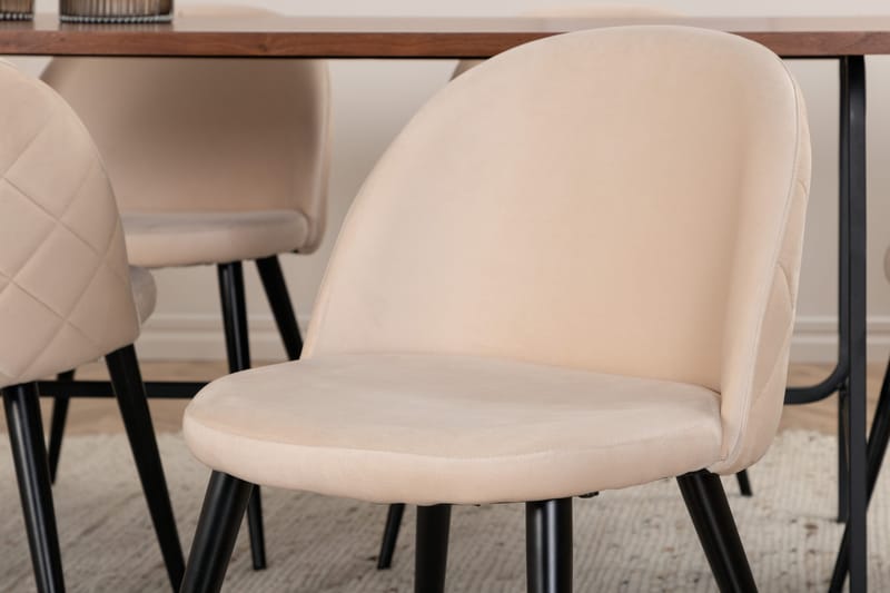 Uno matbord med 6st Velvet matstol - Möbler - Matplats - Matgrupp & matbord med stolar