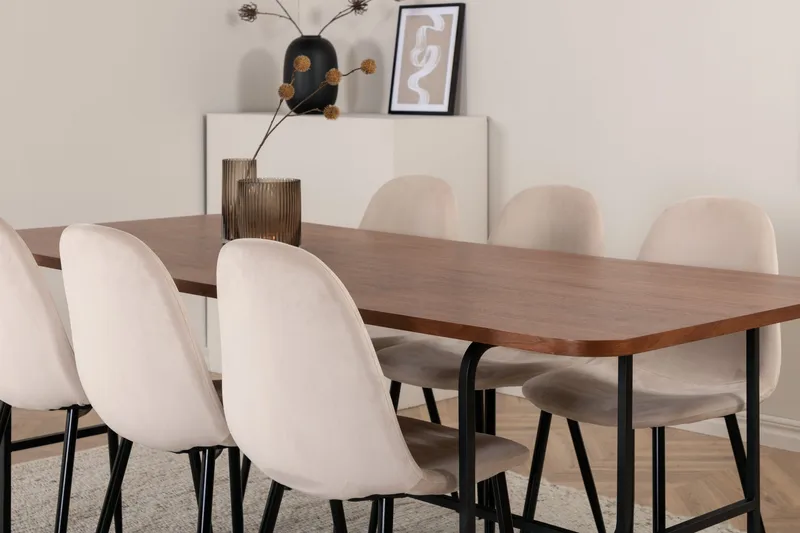 Uno matbord med 6st Polar matstol - Möbler - Matplats - Matgrupp & matbord med stolar