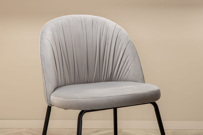 Unos Matgrupp 200 cm inkl 4 Foyos Stolar - Valnötsbrun/Svart/Grå - Möbler - Matplats - Matgrupp & matbord med stolar