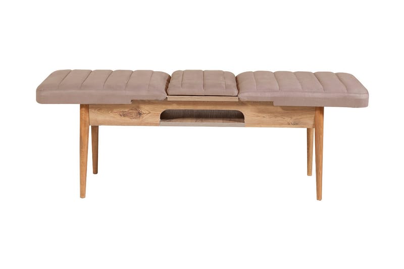 Valsot Förlängningsbar Matgrupp 129 cm - Natur/Grå/Brun - Möbler - Matplats - Matgrupp & matbord med stolar