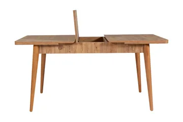 Valsot Förlängningsbar Matgrupp 129 cm - Natur/Grå/Brun - Möbler - Matplats - Matgrupp & matbord med stolar