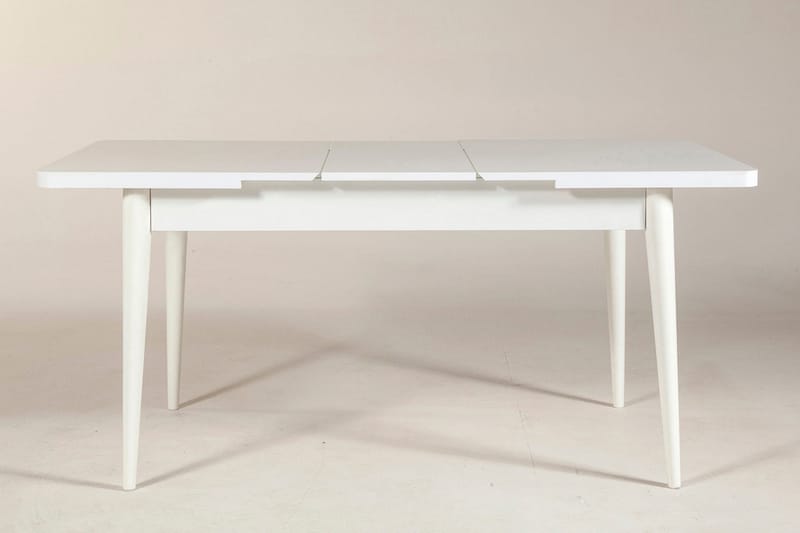 Valsot Förlängningsbar Matgrupp 129 cm - Vit/Grå - Möbler - Matplats - Matgrupp & matbord med stolar