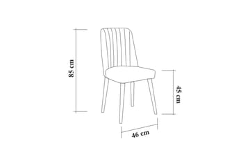 Valsot Förlängningsbar Matgrupp 129 cm - Vit/Grå - Möbler - Matplats - Matgrupp & matbord med stolar