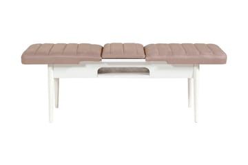 Valsot Förlängningsbar Matgrupp 129 cm - Vit/Grå - Möbler - Matplats - Matgrupp & matbord med stolar