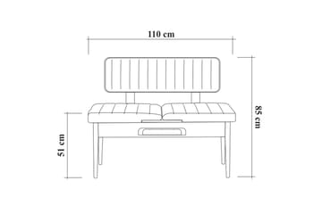 Valsot Förlängningsbar Matgrupp 129 cm - Vit/Grå - Möbler - Matplats - Matgrupp & matbord med stolar
