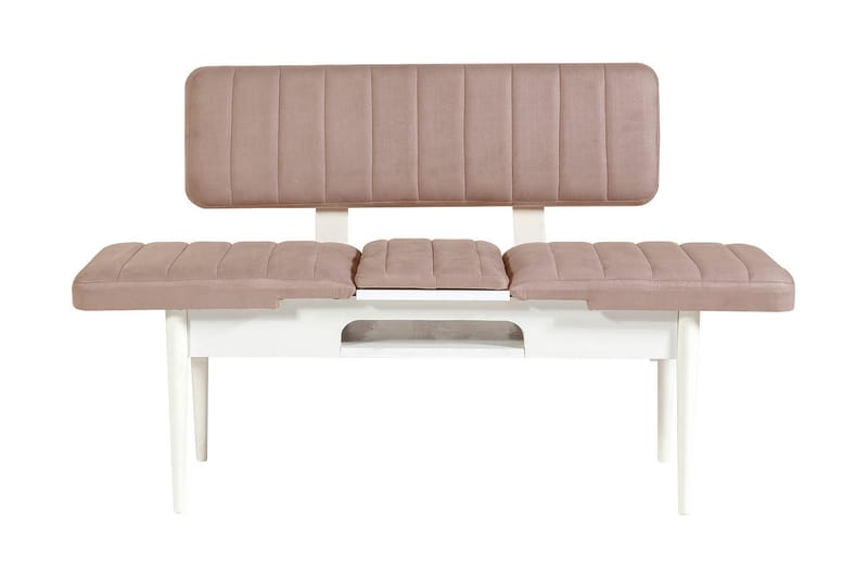 Valsot Förlängningsbar Matgrupp 129 cm - Vit/Grå - Möbler - Matplats - Matgrupp & matbord med stolar