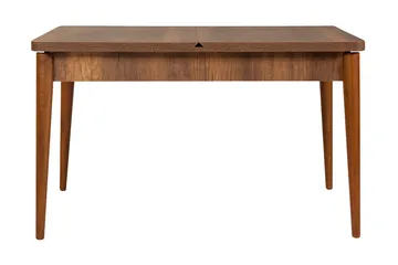 Valsot Förlängningsbar Matgrupp 129 cm - Vit/Mörkbrun - Möbler - Matplats - Matgrupp & matbord med stolar