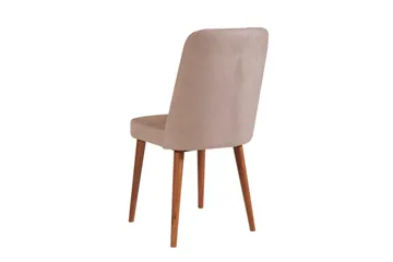 Valsot Förlängningsbar Matgrupp 129 cm - Vit/Mörkbrun - Möbler - Matplats - Matgrupp & matbord med stolar