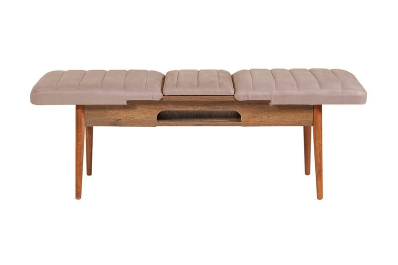 Valsot Förlängningsbar Matgrupp 129 cm - Vit/Mörkbrun - Möbler - Matplats - Matgrupp & matbord med stolar