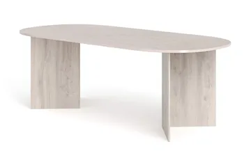 Vera Matgrupp 220 cm rektangulärt Vitlaserad med 6 Eira Matstolar - Vitlaserad ek - Möbler - Matplats - Matgrupp & matbord med stolar