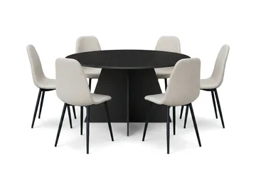 Beige/Metallben Svart - Brun