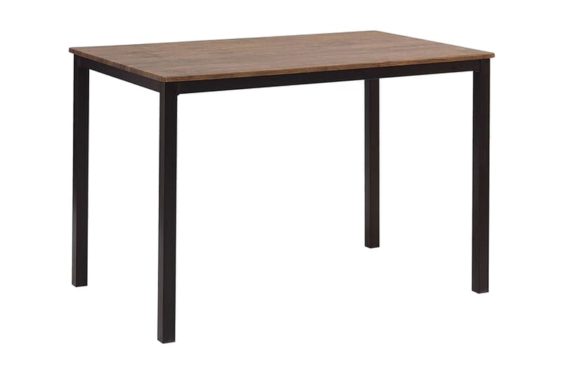 VITANOV Matbord 110 cm Inkl 4 Stolar Mörkbrun/Svart - Matgrupp & matbord med stolar