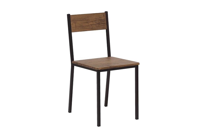 VITANOV Matbord 110 cm Inkl 4 Stolar Mörkbrun/Svart - Möbler - Matplats - Matgrupp & matbord med stolar