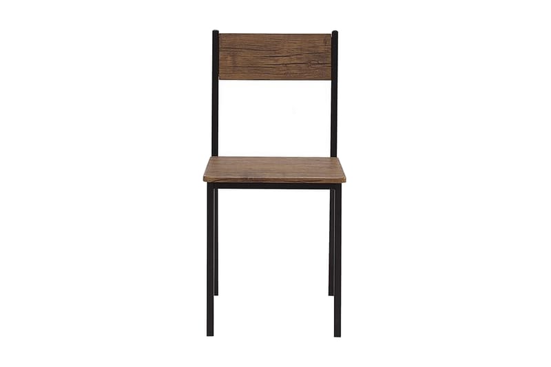 VITANOV Matbord 110 cm Inkl 4 Stolar Mörkbrun/Svart - Möbler - Matplats - Matgrupp & matbord med stolar