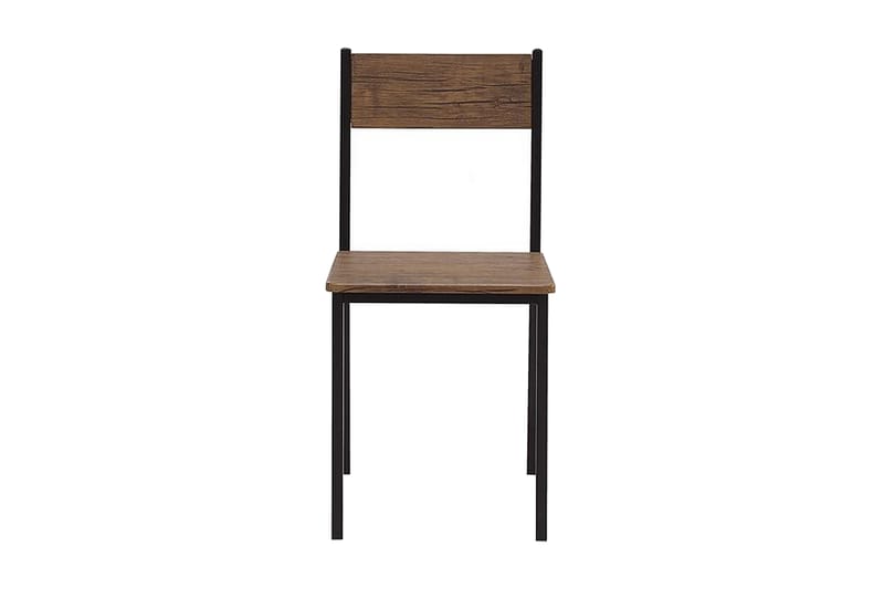 VITANOV Matbord 110 cm Inkl 4 Stolar Mörkbrun/Svart - Matgrupp & matbord med stolar