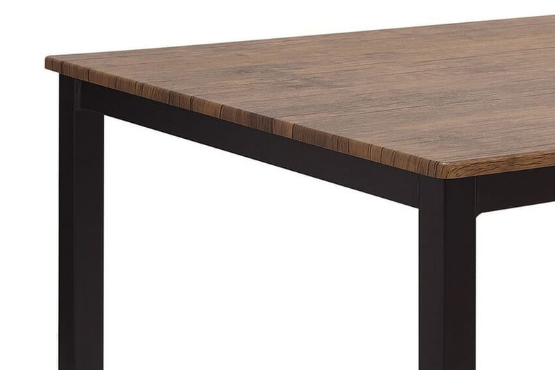 VITANOV Matbord 110 cm Inkl 4 Stolar Mörkbrun/Svart - Möbler - Matplats - Matgrupp & matbord med stolar