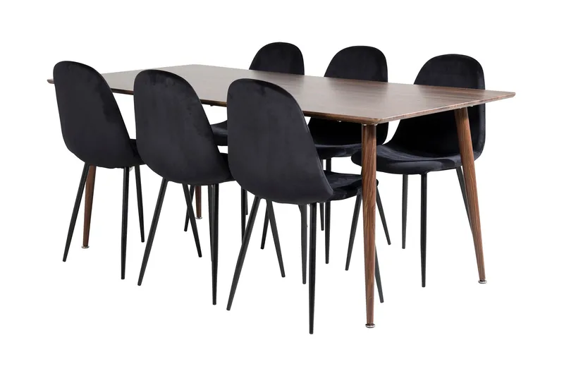 Ypas Matbord 180 cm med 6 st Pontus Köksstol