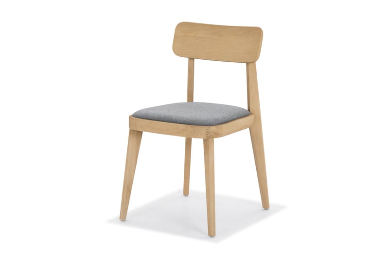 ZALE Matbord 120 cm Runt Natur med 4 st BANUT Matstol - Möbler - Matplats - Matgrupp & matbord med stolar