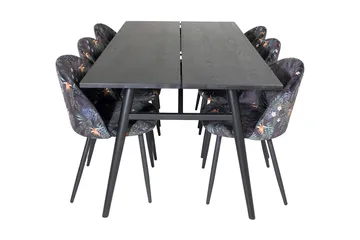 Zenazmi Matgrupp 195 cm + 6 Sedavi Matstolar - Möbler - Matplats - Matgrupp & matbord med stolar
