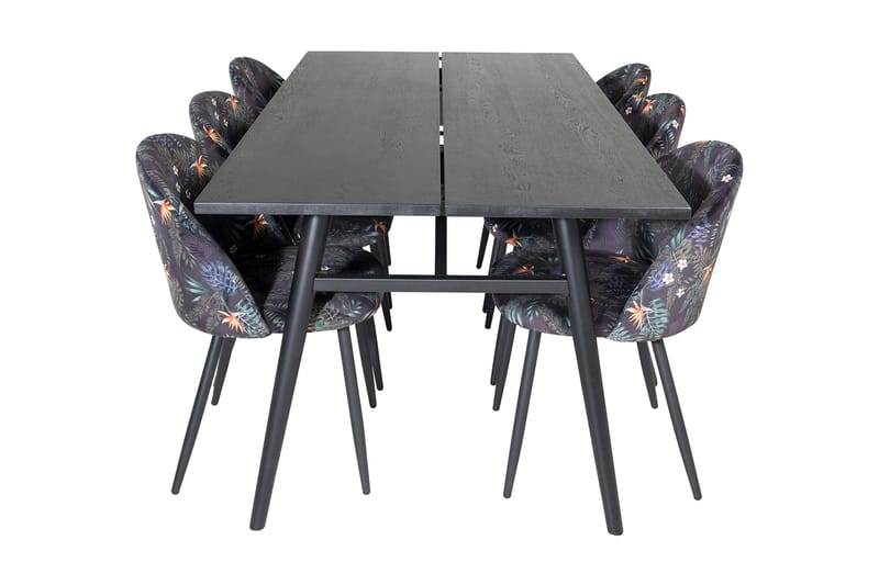 Zenazmi Matgrupp 195 cm + 6 Sedavi Matstolar - Möbler - Matplats - Matgrupp & matbord med stolar