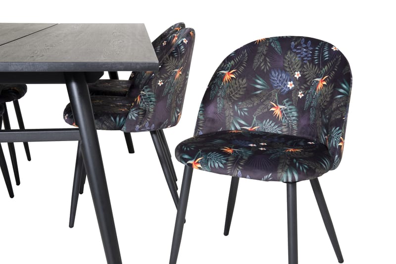 Zenazmi Matgrupp 195 cm + 6 Sedavi Matstolar - Möbler - Matplats - Matgrupp & matbord med stolar