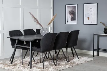 Zenazmi Matgrupp 195 cm + 6 st Sumoas Matstolar - Möbler - Matplats - Matgrupp & matbord med stolar