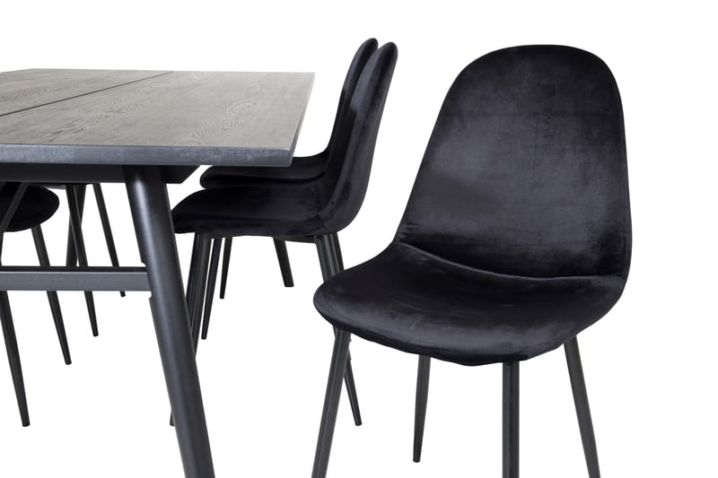 Zenazmi Matgrupp 195 cm inkl 6 Pontus Stolar - Svart - Möbler - Matplats - Matgrupp & matbord med stolar