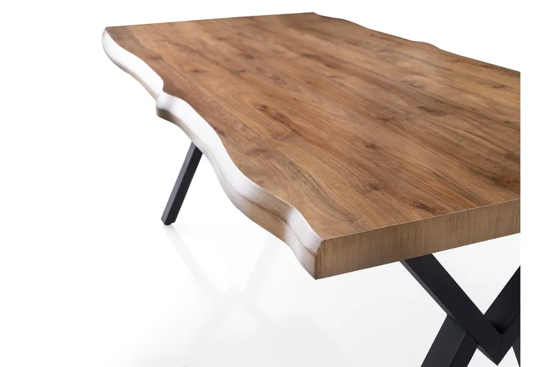 Matlerd Matbord 180 cm Rektangulär - Valnöt - Möbler - Matplats - Matbord & köksbord