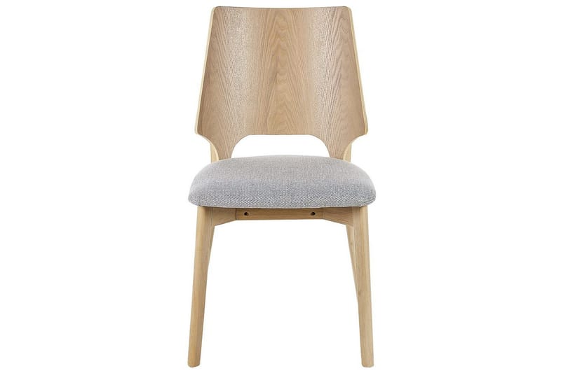 Matsalsstol Abee set om 2 Grå-Ljust Trä - Grå-Ljust Trä - Möbler - Matplats - Matstol & köksstol