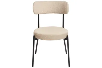 Matsalsstol Allison set om 2 Beige-Svart - Beige-Svart - Möbler - Matplats - Matstol & köksstol