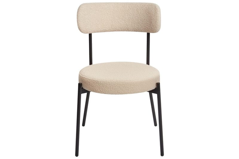 Matsalsstol Allison set om 2 Beige-Svart - Beige-Svart - Möbler - Matplats - Matstol & köksstol