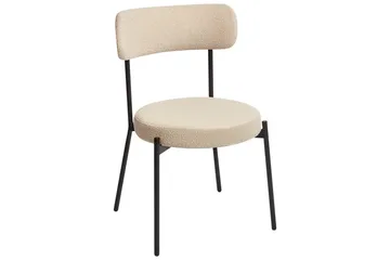 Matsalsstol Allison set om 2 Beige-Svart - Beige-Svart - Möbler - Matplats - Matstol & köksstol