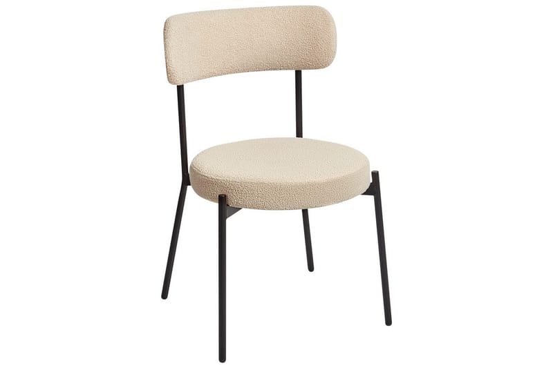 Matsalsstol Allison set om 2 Beige-Svart - Beige-Svart - Möbler - Matplats - Matstol & köksstol