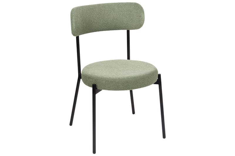 Matsalsstol Allison set om 2 Ljusgrön-Svart - Ljusgrön-Svart - Möbler - Matplats - Matstol & köksstol