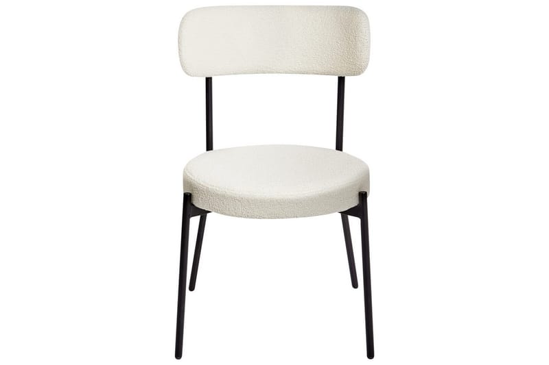 Matsalsstol Allison set om 2 Vit-Svart - Vit-Svart - Möbler - Matplats - Matstol & köksstol