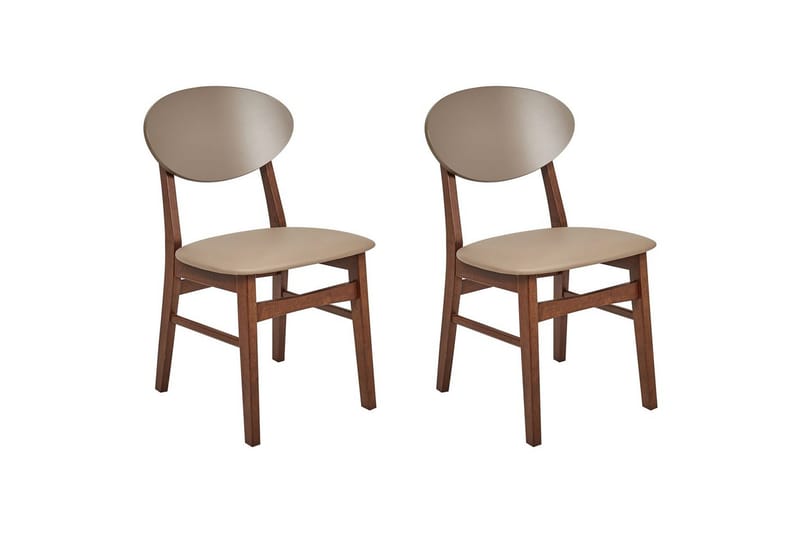 Matsalsstol Amery set om 2 Ljus Trä-Brun, Ljus Trä-Brun