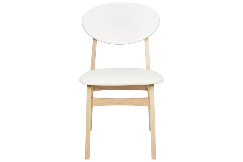 Matsalsstol Amery set om 2 Ljus Trä-Vit - Ljus Trä-Vit - Möbler - Matplats - Matstol & köksstol