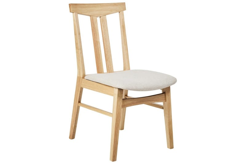 Matsalsstol Avalon set om 2 Ljus Trä-Beige - Ljus Trä-Beige - Möbler - Matplats - Matstol & köksstol