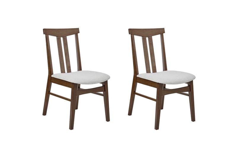 Matsalsstol Avalon set om 2 Mörkt Trä-Grått, Mörkt Trä-Grått