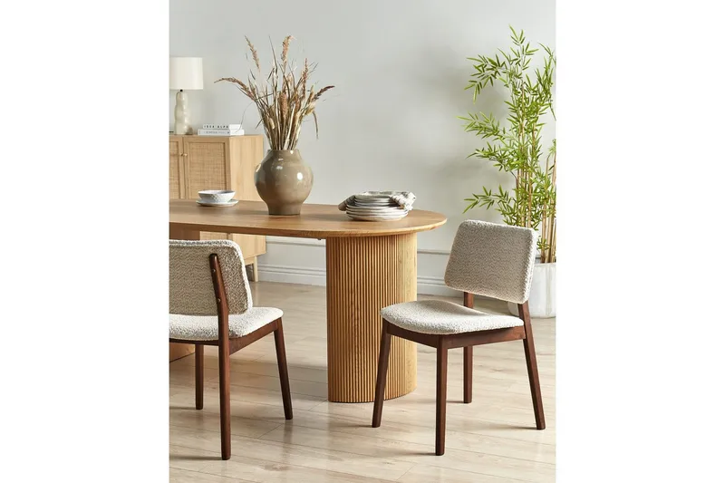 Matsalsstol Blane set om 2 Ljus Trä-Beige - Ljus Trä-Beige - Möbler - Matplats - Matstol & köksstol