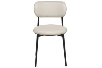 Matsalsstol Casey set om 2 Beige-Svart - Beige-Svart - Möbler - Matplats - Matstol & köksstol