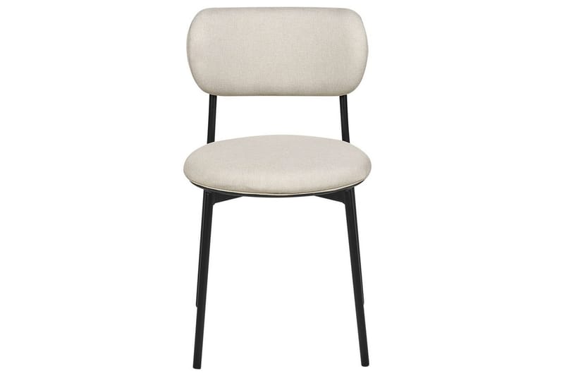 Matsalsstol Casey set om 2 Beige-Svart - Beige-Svart - Möbler - Matplats - Matstol & köksstol