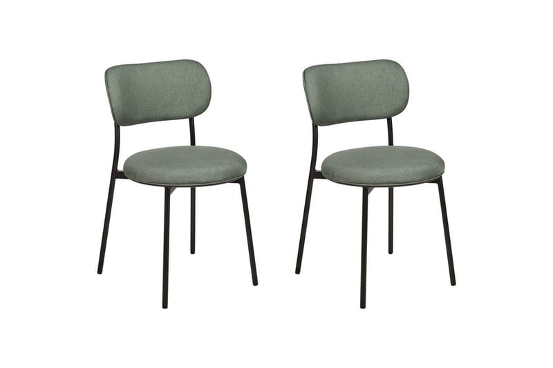 Matsalsstol Casey set om 2 Grön-Svart, Grön-Svart