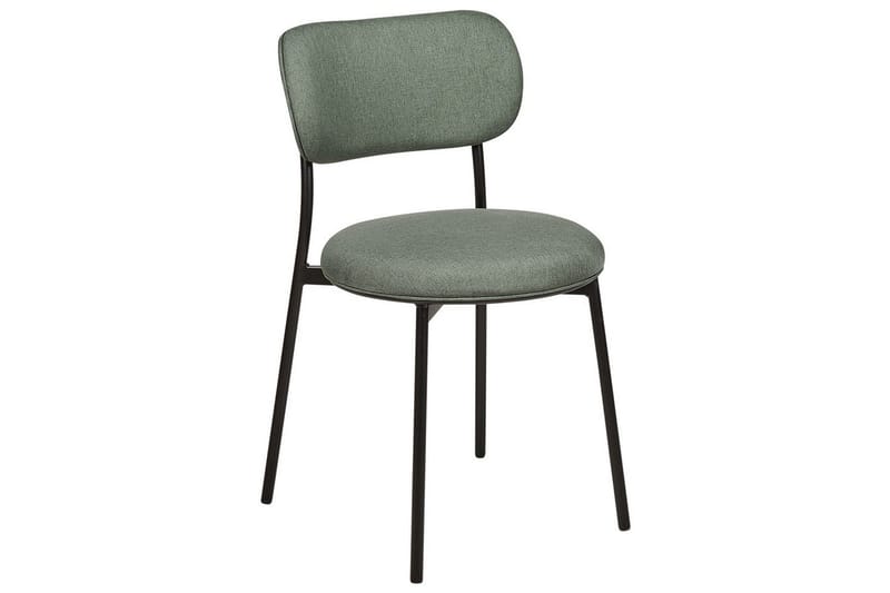 Matsalsstol Casey set om 2 Grön-Svart - Grön-Svart - Möbler - Matplats - Matstol & köksstol