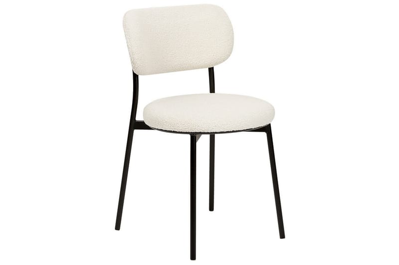 Matsalsstol Casey set om 2 Vit-Svart - Vit-Svart - Möbler - Matplats - Matstol & köksstol