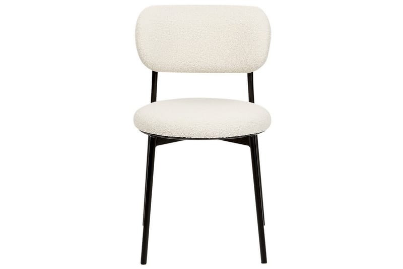 Matsalsstol Casey set om 2 Vit-Svart - Vit-Svart - Möbler - Matplats - Matstol & köksstol