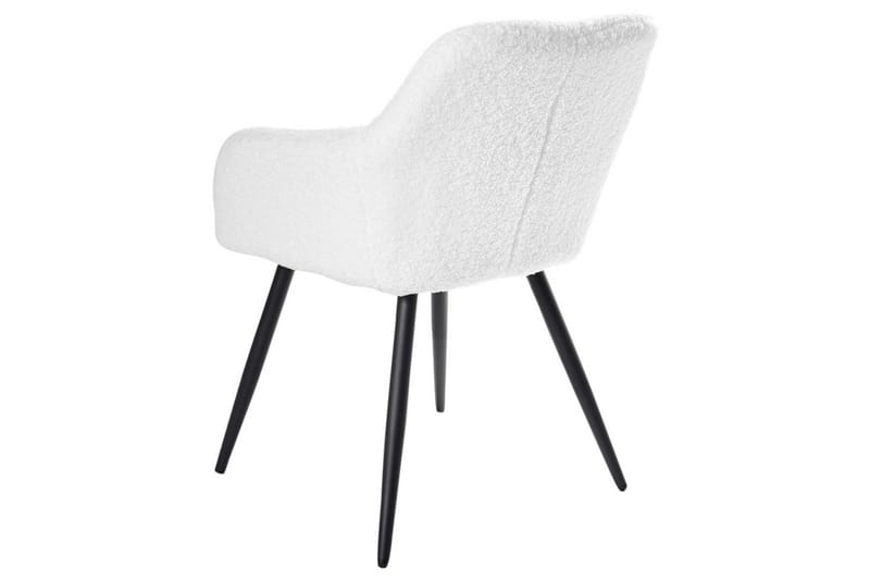 Matsalsstol Casmalia set om 2 Vit/Svart - Vit/Svart - Möbler - Matplats - Matstol & köksstol